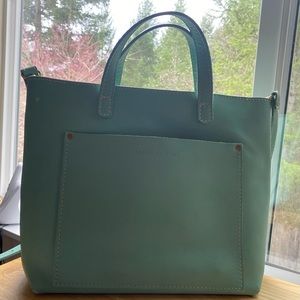 Portland Leather Goods Mint Medium Zippered Crossbody